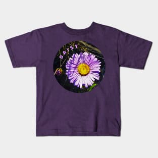 Beautiful Purple Daisy Kids T-Shirt